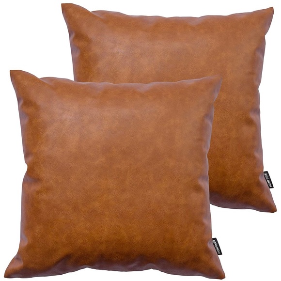Other - Luxury Home | Set of 2 Faux Leather Pillow Covers